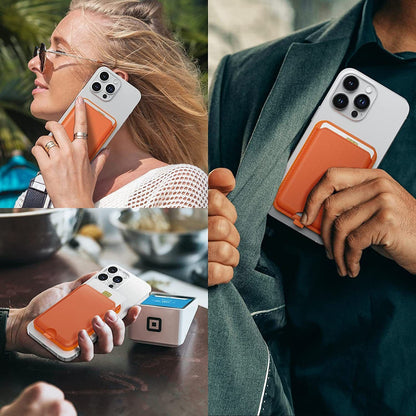 Magnetic Wallet with Kickstand - MoodPeach