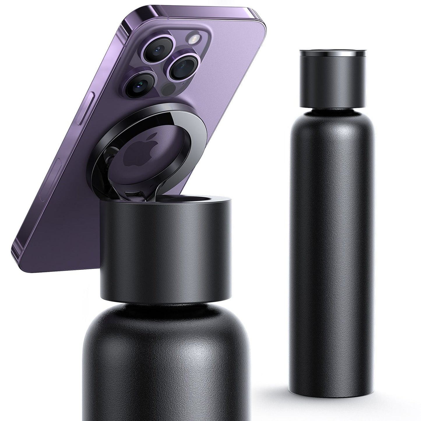 Magnetic Water Bottle & Phone Holder - MoodPeach