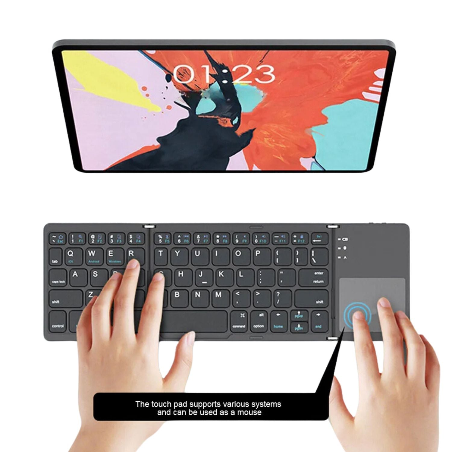 Mini Folding Keyboard - MoodPeach