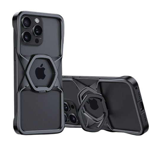 Minimal Magnetic Hexagon Case for iPhone - MoodPeach