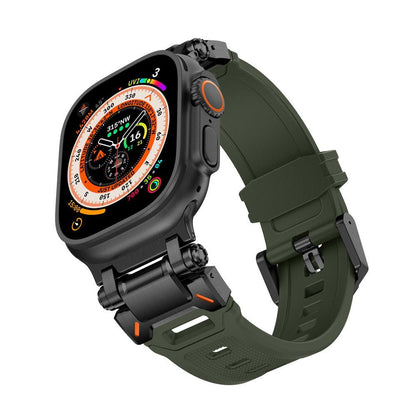 Silicone & Stainless Steel Band for Apple Watch - MoodPeach