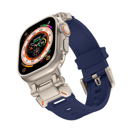 Silicone & Stainless Steel Band for Apple Watch - MoodPeach