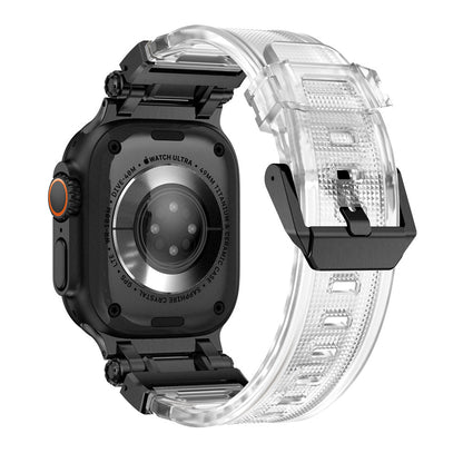 Silicone & Stainless Steel Band for Apple Watch - MoodPeach