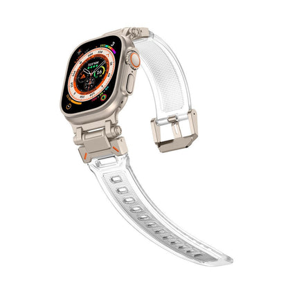 Silicone & Stainless Steel Band for Apple Watch - MoodPeach