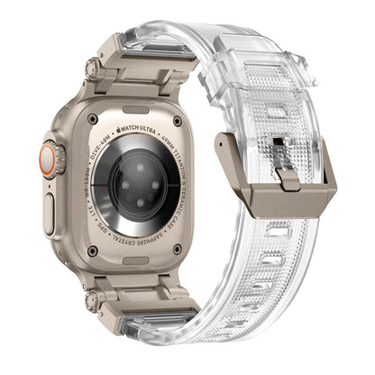 Silicone & Stainless Steel Band for Apple Watch - MoodPeach