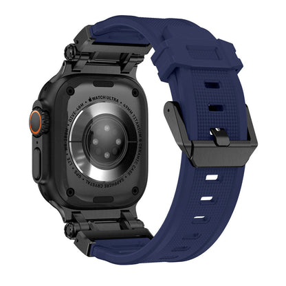 Silicone & Stainless Steel Band for Apple Watch - MoodPeach