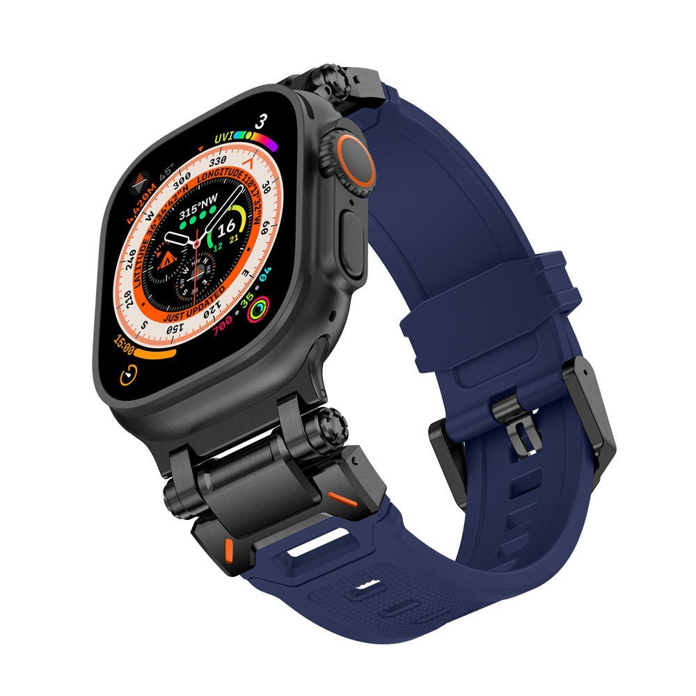 Silicone & Stainless Steel Band for Apple Watch - MoodPeach
