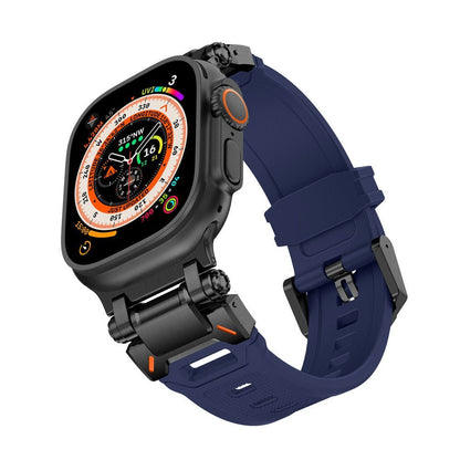 Silicone & Stainless Steel Band for Apple Watch - MoodPeach