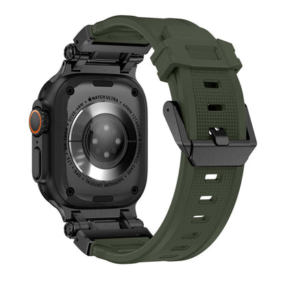 Silicone & Stainless Steel Band for Apple Watch - MoodPeach