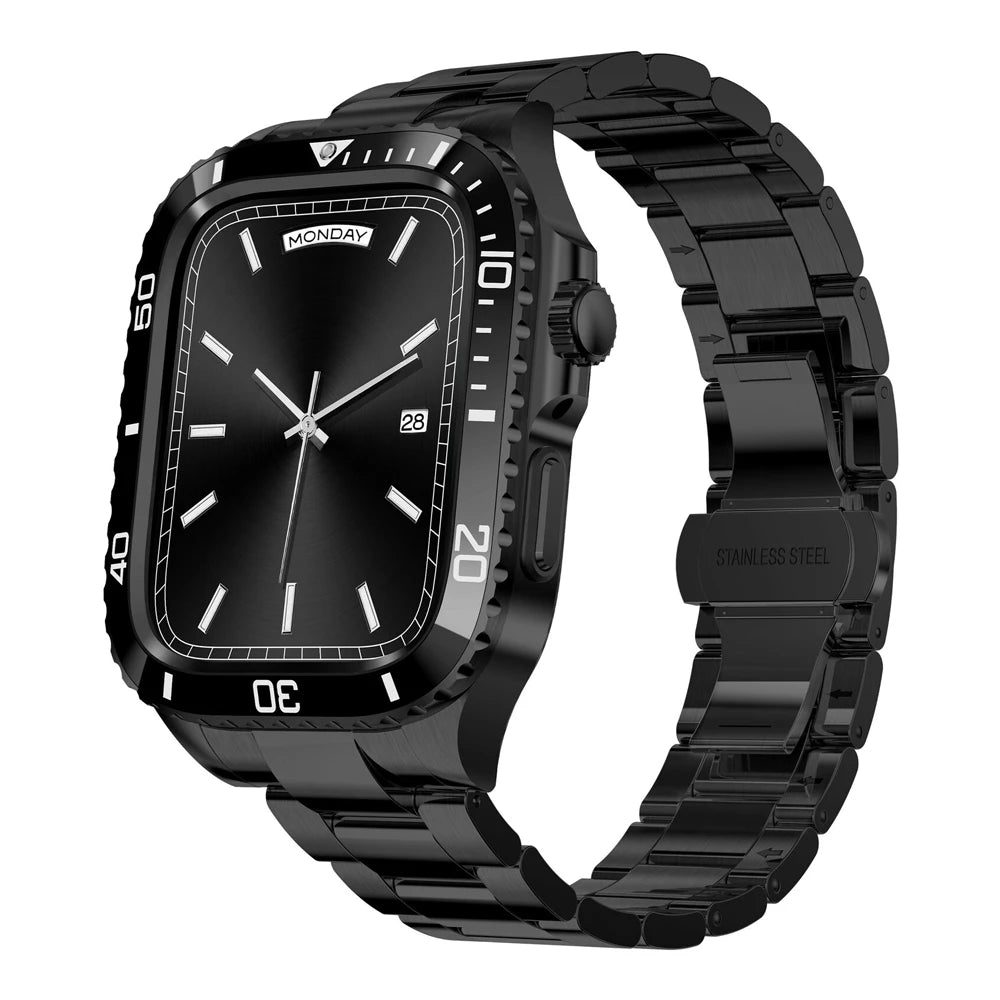 Stainless Steel Armor Case & Band for Apple Watch - MoodPeach