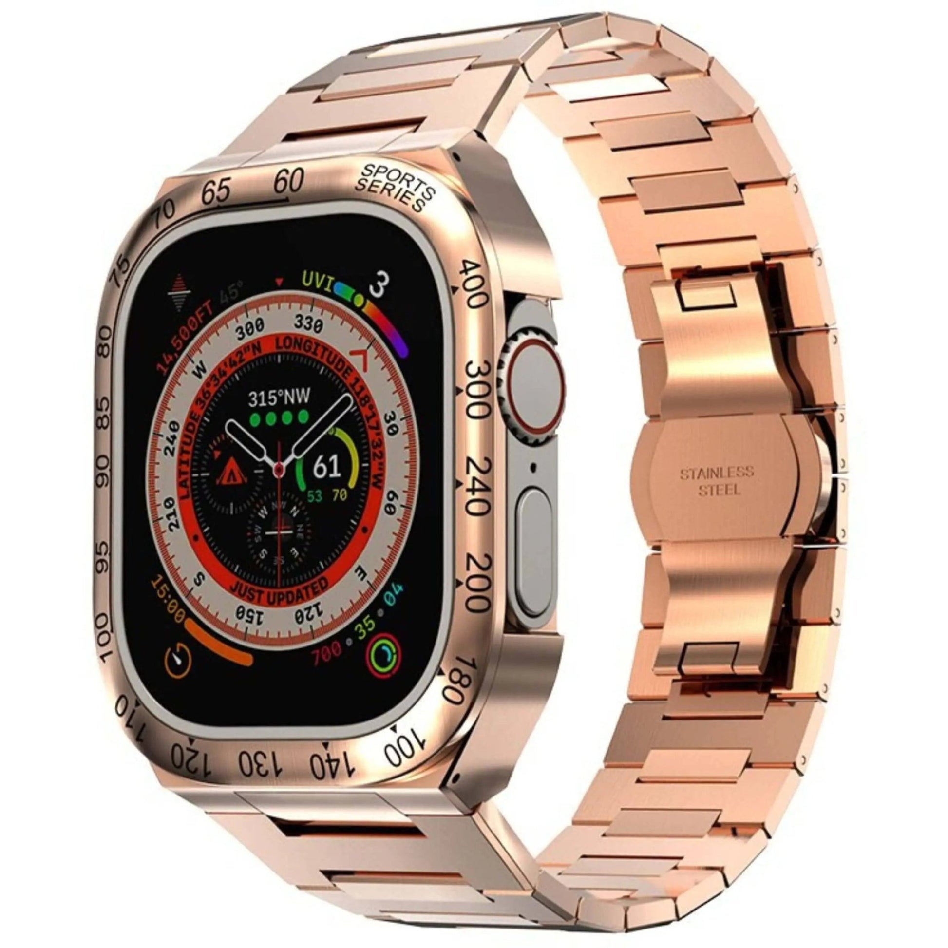 Stainless Steel Case & Band for Apple Watch - MoodPeach