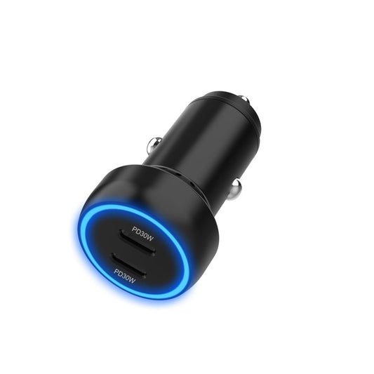 USB - C Dual Port Charger (60W) - Car Bundle - MoodPeach