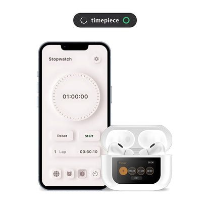 Wireless Earbuds with LCD Touchscreen - MoodPeach