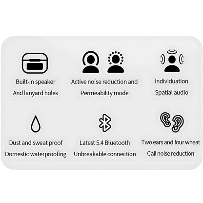 Wireless Earbuds with LCD Touchscreen - MoodPeach