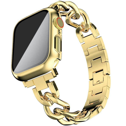 Women’s Modern Stainless Steel Apple Watch Band - MoodPeach