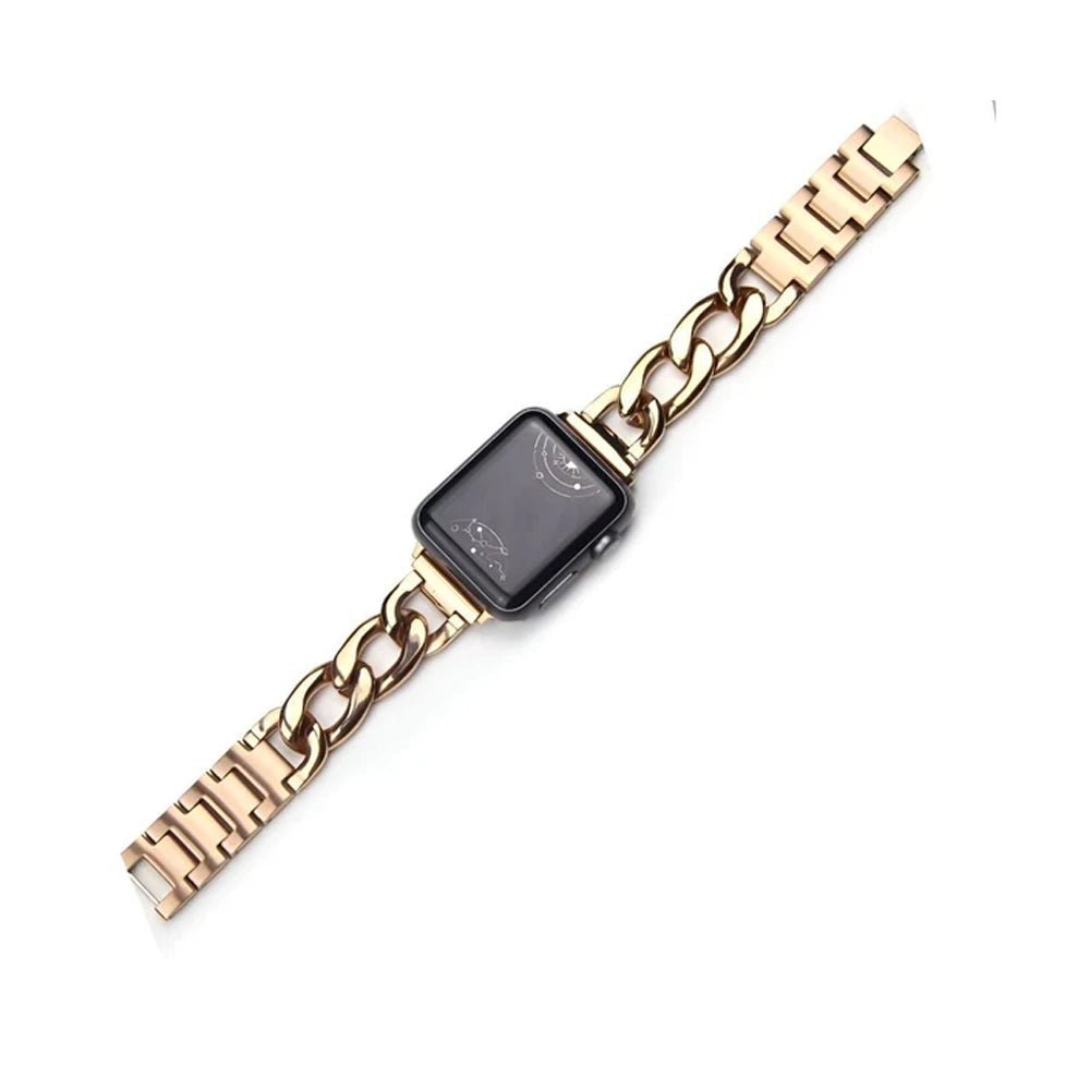 Women’s Modern Stainless Steel Apple Watch Band - MoodPeach