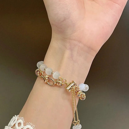 Women's Pearl Essence Bracelet Band for Apple Watch - MoodPeach