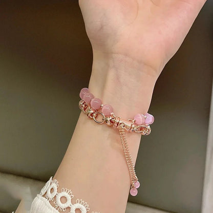 Women's Pearl Essence Bracelet Band for Apple Watch - MoodPeach