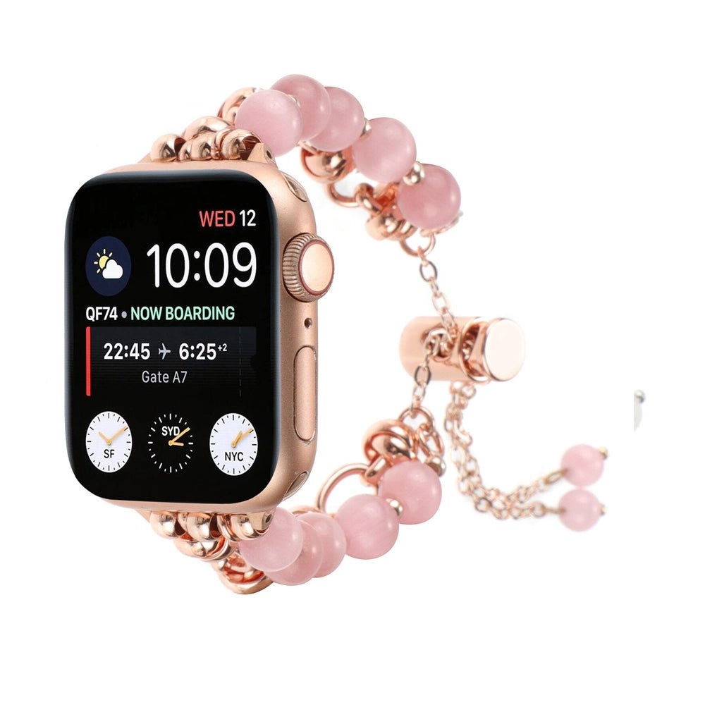Women's Pearl Essence Bracelet Band for Apple Watch - MoodPeach