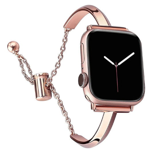Women's Slim Stainless Steel Link Band for Apple Watch - MoodPeach