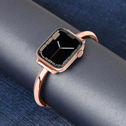 Women's Slim Stainless Steel Link Band for Apple Watch - MoodPeach