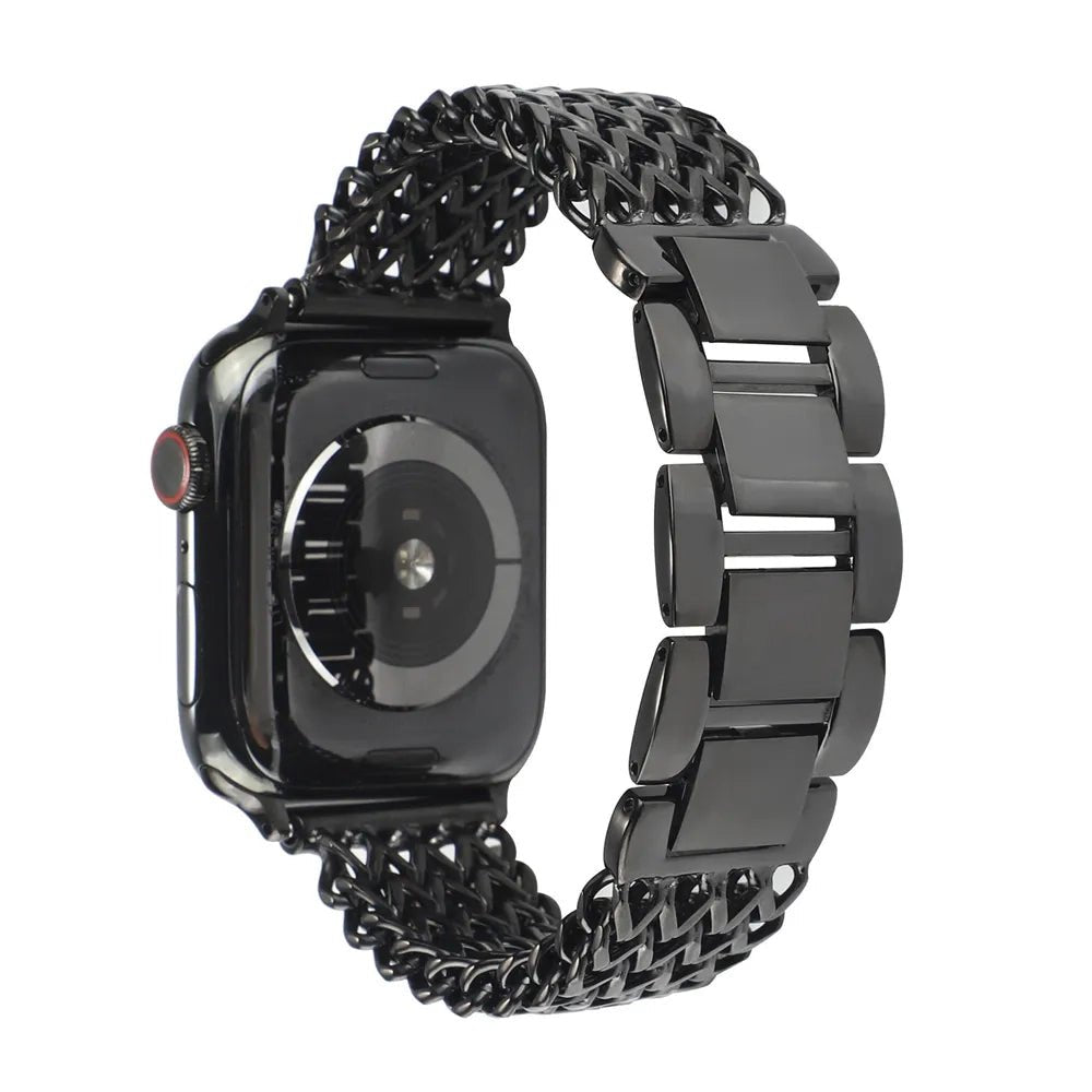 Women’s Woven Stainless Steel Bracelet Band for Apple Watch - MoodPeach