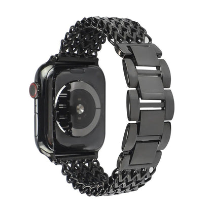 Women’s Woven Stainless Steel Bracelet Band for Apple Watch - MoodPeach